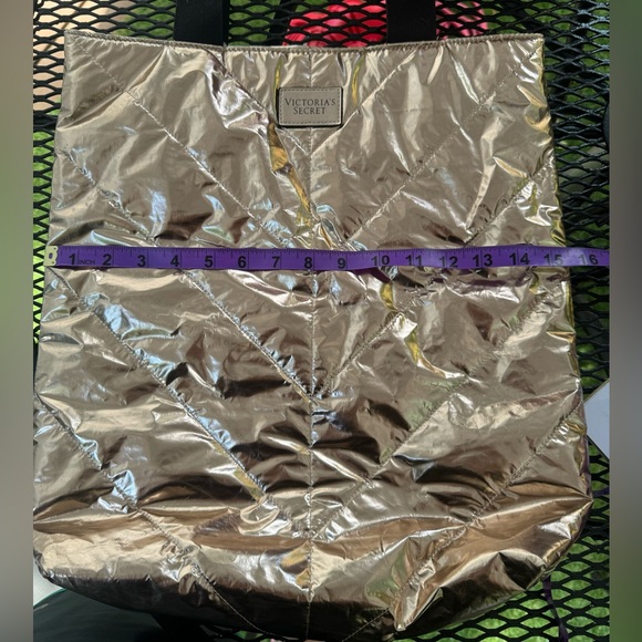 Victoria's Secret Limited Edition 2017 Metallic Rose Gold Tote Bag - Picture 7 of 10